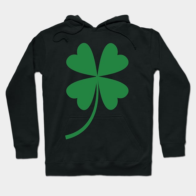 Lucky Shamrock 4 Leaf Clover Hoodie by Brian Kindsvater